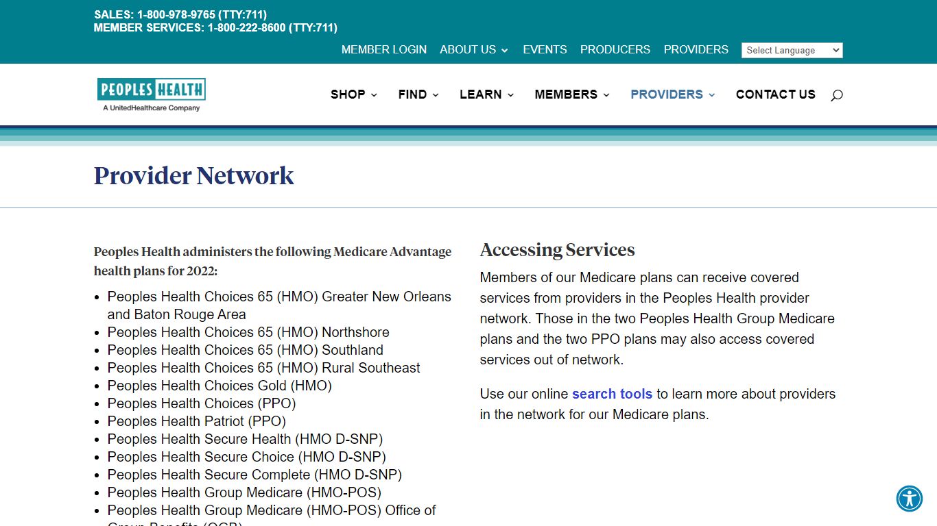 Provider Network - Peoples Health